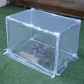 Mini-Gewächshaus für den Innenbereich, 60 x 30 x 30 cm, transparente Pflanzenabdeckung, stabile Tischplatte, schützender Indoor-Pflanzenschutz, leichtes Gewächshaus, Zubehör für Tisch, Balkon - Thumbnail 8