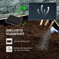 Outsunny Hochbeet Massivholz, Pflanzbeet mit Rollen, Frühbeet Gartenbeet Blumenkasten, Pflanzkasten Pflanzkübel 89x48x47cm für Garten, Terrasse, Blumenkübel für Kletterpflanzen, Blumen, Naturholz - Thumbnail 6
