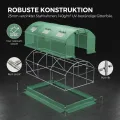 300x400x200 cm Foliengewächshaus Winterfest Gewächshaus mit 25mm Stahlrahmen, 140g/m² PE UV50+ Abdeckung, 4 Fenster & 2 Türen, Tomatenhaus mit Erdankern und Abspannseilen - Thumbnail 6