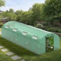 300x400x200 cm Foliengewächshaus Winterfest Gewächshaus mit 25mm Stahlrahmen, 140g/m² PE UV50+ Abdeckung, 4 Fenster & 2 Türen, Tomatenhaus mit Erdankern und Abspannseilen - Thumbnail 10