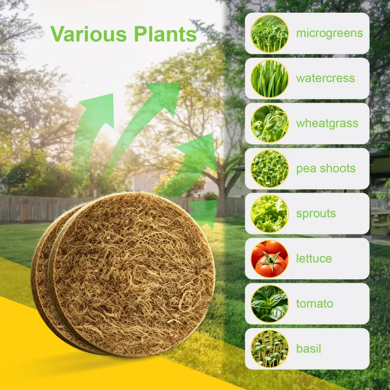 45er Jutte Microgreens Anzuchtschalen mit 500g/m², 95x95x5mm, Kresse Anzuchtschalen Set mit 3 Edelstahl Trays, Biologisch Abbaubares, Sprossen Anzuchtschale für Weizengras, Tomaten – Bild 6
