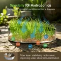 45er Jutte Microgreens Anzuchtschalen mit 500g/m², 95x95x5mm, Kresse Anzuchtschalen Set mit 3 Edelstahl Trays, Biologisch Abbaubares, Sprossen Anzuchtschale für Weizengras, Tomaten - Thumbnail 5