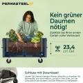 Permasteel Hochbeet Metall mit Rollen für Garten oder Balkon - Pflanzkübel groß außen 57x42x82 cm - Selbstbewässerungssystem, Wasserstandsanzeige und Ablassventil - Für Gemüse, Kräuter oder Blumen - Thumbnail 3