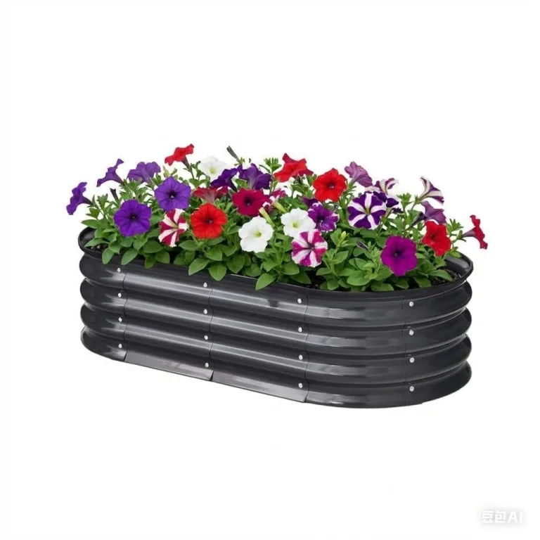 Hochbeet aus verzinktem Stahl in Schwarz – Bodenloses Gartenbeet für Gemüse, Kräuter & Blumen – Rostbeständiger Pflanzkasten mit Sicherheitskanten – Stabil, Witterungsbeständig & Einfache Montage – Bild 1