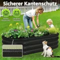Hochbeet aus verzinktem Stahl in Schwarz – Bodenloses Gartenbeet für Gemüse, Kräuter & Blumen – Rostbeständiger Pflanzkasten mit Sicherheitskanten – Stabil, Witterungsbeständig & Einfache Montage - Thumbnail 6