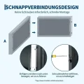 Metall Hochbeet Schwarz, Robustes Eisen Pflanzbeet mit Boden, Stabiler Pflanzrahmen, Wetterfest & Langlebig, Ideal für Garten, Balkon, Terrasse & Rasen, Pflanzkasten für Blumen & Gemüse, 46x46x30cm - Thumbnail 3