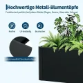 Großes rechteckiges Hochbeet aus Stahl – Robuster Pflanzkasten ohne Boden für Garten, Terrasse & Balkon, langlebig & vielseitig für Gemüse, Blumen und Kräuter, 52x52x30cm - Thumbnail 5