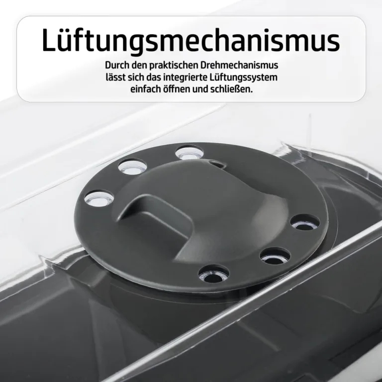 Zimmergewächshaus 38x25x19cm mit verschließbarer Belüftung sehr stabil Gewächshaus Anzuchthaus (M) – Bild 6