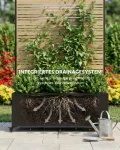 Hochbeet Metall mit Sichtschutz, 119 x 41 x 185 cm Pflanzkasten mit Rollen, 33 cm tiefes Pflanzbeet, Pflanzkübel Pflanzkasten für Gemüse, Kräuter und Blumen, wetterfest für Garten, Balkon und Terrasse - Thumbnail 6