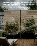 Hochbeet Metall mit Sichtschutz, Pflanzbeet Pflanzkübel Pflanzkasten Frühbeet Gartenbeet Blumenkasten Blumenbeet mit Rankgitter und Rollen wetterfest für Garten, Balkon und Terrasse - Thumbnail 4