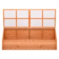 Gewächshaus aus Holz, quadratisches Gewächshaus, Holz, 180 x 57 x 62 cm - Thumbnail 3