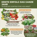 Green Home Hochbeet Set XXL 107 x 100 x 50 cm Balkon-Hochbeet mit Abdeckung als Frühbeet nutzbar inklusive Saatgut und Dünger Pflanzkasten aus Kunststoff für Kräuter und Gemüse - Thumbnail 4