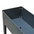 Outsunny Hochbeet Kräuterbeet Pflanzkasten aus Metall mit Füßen und 3 Abflusslöchern, Blumenkasten 100 x 30 x 80 cm - Thumbnail 9
