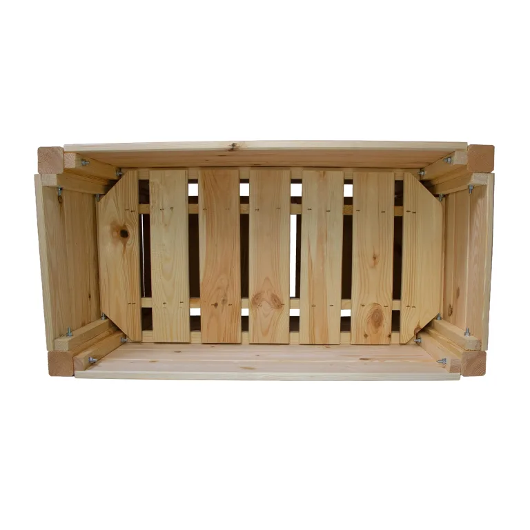 mgc24 Hochbeet Kiefernholz Natur, 80 x 40 x 78 cm mit Ablage & Verkleidung | Stehender Pflanzkasten aus Holz, Für Garten/Terrasse/Balkon, vielseitig nutzbar, robust & stabil, einfache Montage – Bild 6