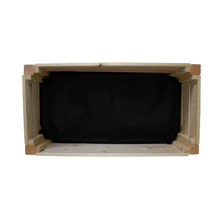 mgc24 Hochbeet Kiefernholz Natur, 80 x 40 x 78 cm mit Ablage & Verkleidung | Stehender Pflanzkasten aus Holz, Für Garten/Terrasse/Balkon, vielseitig nutzbar, robust & stabil, einfache Montage – Bild 7