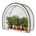 [en.casa] Tomatengewächshaus Larshasas Gewächshaus klein für Tomaten Pflanzen Foliengewächshaus Tomatenhaus Outdoor Folie Zelt 180 x 80 x 170 cm Transparent - Thumbnail 4