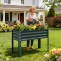 Hochbeet aus Metall, Verzinkter Stahl Rostfrei, 116x60x80 cm Hochbeet für Garten, Terrasse & Balkon, Pflanzkasten für Gemüse, Kräuter und Blumen, Langlebiges Pflanzbeet - Thumbnail 2
