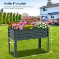 Hochbeet aus Metall, Verzinkter Stahl Rostfrei, 116x60x80 cm Hochbeet für Garten, Terrasse & Balkon, Pflanzkasten für Gemüse, Kräuter und Blumen, Langlebiges Pflanzbeet - Thumbnail 6
