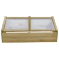 Gewächshäuser 2 STK. Imprägniertes Kiefernholz 100x50x35 cm, Garten Gewächshaus aus Holz mit Dach, Frühbeet und Winterschutz, Pflanzenhaus für Balkon, Terrasse, Gemüseanbau und Tomatenzelt - Thumbnail 3