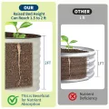 Hochbeet Metall 120x60x60CM—Oval, Hochbeete Für Garten Und Gemüsegarten， Mit Schnittschutzleiste, Gemüse & Pflanzen, Ideal Für Gemüse, Kräuter & Blumen,Beige - Thumbnail 6
