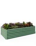 Acekool Hochbeet Metall 180x90x60CM—Quadratisch,Hochbeete Für Garten Und Gemüsegarten, Gemüse & Pflanzen, Ideal Für Gemüse, Kräuter & Blumen, Grün - Thumbnail 1