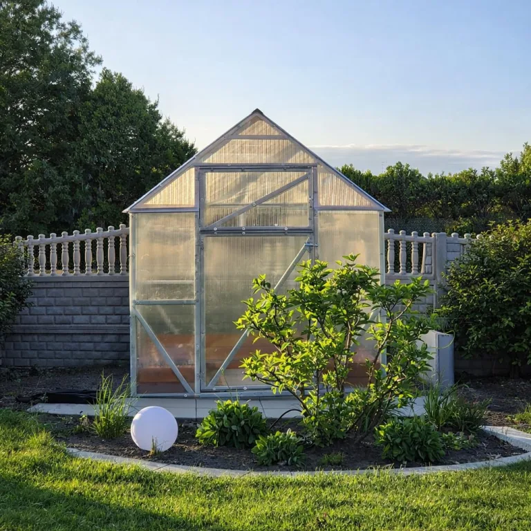 Stahl Gewächshaus Smart 200x300x220cm mit Holzfundament | UV-beständige 4 mm Hohlkammerplatten | Automatischer Fensteröffner inkl. | Winterfestes Tomatenhaus & Treibhaus für Garten – Bild 8