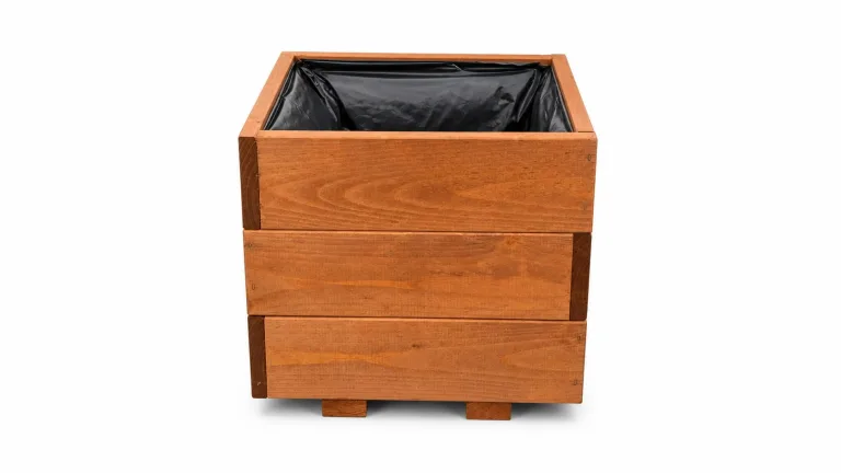 XXL Pflanzkübel Holz 100 cm – Extra Stabiler Blumenkasten Rechteckig, Wetterfester Pflanzkasten für Balkon, Terrasse & Garten, Hochbeet aus 3 cm Massivholz D26 (Eiche, 100x30x55 cm) – Bild 7