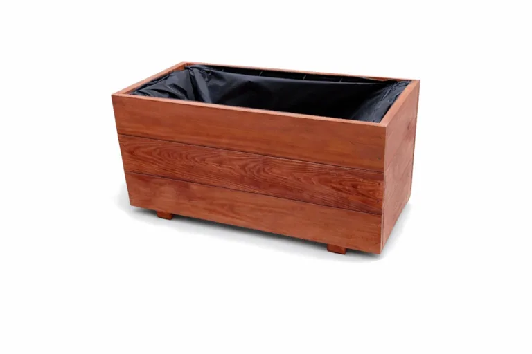 XXL Pflanzkübel Holz 100 cm – Extra Stabiler Blumenkasten Rechteckig, Wetterfester Pflanzkasten für Balkon, Terrasse & Garten, Hochbeet aus 3 cm Massivholz D26 (Eiche, 100x30x55 cm) – Bild 8