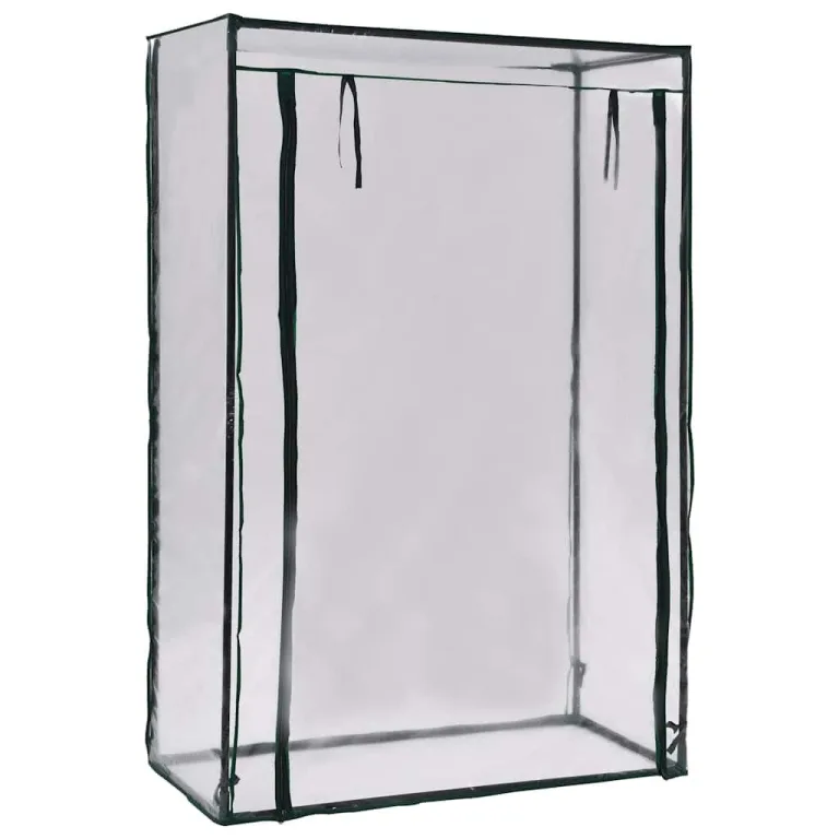 Tomaten-Gewächshaus mit Stahlrohrrahmen und PVC-Folie 102 x 52 x 150 cm für Balkon Terrasse Garten mit Rolltür und Belüftung ideal für Gemüseanbau, Pflanzenschutz und Kräuterüberwinterung – Bild 2