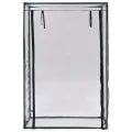 Tomaten-Gewächshaus mit Stahlrohrrahmen und PVC-Folie 102 x 52 x 150 cm für Balkon Terrasse Garten mit Rolltür und Belüftung ideal für Gemüseanbau, Pflanzenschutz und Kräuterüberwinterung - Thumbnail 8