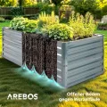 Arebos Hochbeet Metall 180x90x59 cm Anthrazit | Gartenbeet & Gemüsebeet aus verzinktem Stahl | Wetterfest & Rostfrei | Pflanzbeet für Garten, Terrasse & Balkon | Bausatz ohne Boden - Thumbnail 10