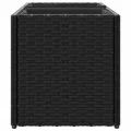 Pflanzkübel Pflanzgefäß Blumenkasten Gartenpflanzen Gartenbeet Hochbeet Gartenpflanzen Frühbeet Pflanzkasten mit 2 Töpfen 2 STK. Schwarz 72x30x32 cm Poly Rattan - Thumbnail 7