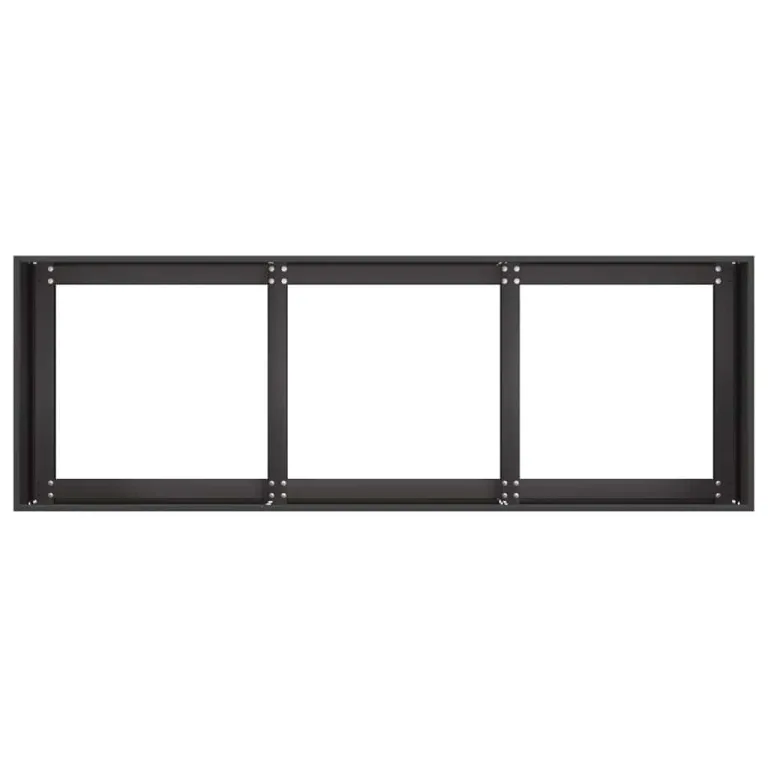Pflanzgefäß Pflanzkübel Gartenpflanzen Gartenbeet Hochbeet Frühbeet Pflanzkasten Blumenkasten Gartenpflanzen Schwarz 120 x 40 x 40 cm Kaltgewalzter Stahl – Bild 5