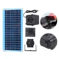 Yunseity 30-W-Solarpanel-Heizung für Hühnerställe und Haustierhäuser, Tragbare Warmwindanlage mit USB- und DC-Anschlüssen für die Gewächshausheizung und das Trocknen Kleiner Räume - Thumbnail 3