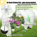 ACXIN Foliengewächshaus Tomatenhaus Frühbeet mit Spitzdach Niedriges Gewächshaus Atmungsaktiv Insektenabweisend Pflanzenhaus für Gemüse Kräuter Tomaten Garten Balkon Weiß 180 x 90 x 90 cm - Thumbnail 5