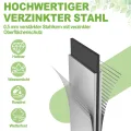LZQ Hochbeet Metall 180x90x58cm M für Garten Verzinktes Gemüsebeet Pflanzkasten Pflanzenbeet Kräuterbeet aus Rostfreiem Stahl Frühbeet Hochbeete für Gemüse Blumen Kräuter, Rechteckigl Schwarz 975L - Thumbnail 5