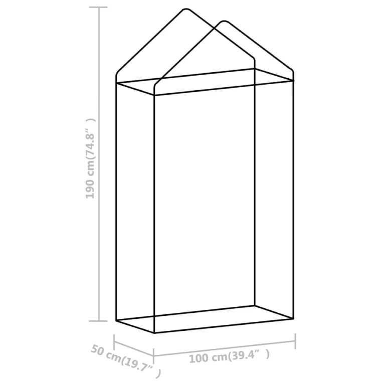 Gewächshaus mit Stahlrahmen und PE-Netzgewebe 0,5 m² 1x0,5x1,9 m mit Tür für Tomatenhaus, Pflanzenhaus, Frühbeet, Balkon und Terrasse, wetterfest und begehbar für Pflanzenschutz und – Bild 9