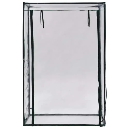 Tomaten-Gewächshaus 102 x 52 x 150 cm mit pulverbeschichtetem Stahlrohrrahmen und PVC-Folie, wetterfestes Pflanzenhaus für Garten, Balkon, Terrasse, Schutz für Gemüse, Tomaten, Aussaat – Bild 8