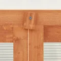 Holz-Gewächshaus Tannenholz 60x45x100 cm mit PC-Platten und 2 Regalen, Klappdeckel für einfaches Gießen, stabiles Garten-Gewächshaus für Pflanzen und Kräuter - Thumbnail 6