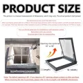 Dachfenster aus Aluminiumlegierung für den Außenbereich, belüftetes Dachfenster mit integrierter Beleuchtung für Keller und Wintergarten, langlebiges und wetterfestes Design. - Thumbnail 9