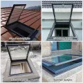 Dachausgangsfenster aus Aluminiumlegierung für den Außenbereich, Lüftungsfenster mit Beleuchtung, ideal für Dachböden, Keller und Wintergärten – langlebiges und stilvolles Design. - Thumbnail 5