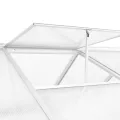 Gewächshaus Aluminium 362x190x195 cm mit Polycarbonat-Platten, 13,41 m³ Volumen, UV-beständig, wärmeisoliert, mit Belüftung und Fenster für Gemüseanbau, Tomatenhaus, Balkon, Garten, Outdoor - Thumbnail 3