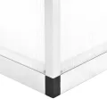 Gewächshaus Aluminium 362x190x195 cm mit Polycarbonat-Platten, 13,41 m³ Volumen, UV-beständig, wärmeisoliert, mit Belüftung und Fenster für Gemüseanbau, Tomatenhaus, Balkon, Garten, Outdoor - Thumbnail 6
