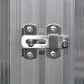 Gewächshaus Aluminium mit 3,46 m² Fläche, UV-beständige Polycarbonatplatten, wetterfestes Tomatenhaus mit Lüftung, ideal für Gemüseanbau, Balkon, Terrasse und Frostschutz - Thumbnail 7
