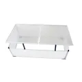 Frühbeet ohne Boden aus Polycarbonat mit 2 Deckeln, Aluminiumrahmen, 110x41x55 cm, UV-beständig und wetterfest für Garten, Balkon, Terrasse zum Schutz von Gemüse, Tomaten - Thumbnail 4