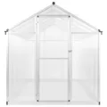 Gewächshaus Aluminium mit Polycarbonat-Platten 362x190x195 cm 13,41 m³ Volumen UV-beständig und wärmeisoliert für Garten, Balkon, Terrasse, Gemüseanbau, Tomatenhaus, Pflanzenhaus - Thumbnail 2