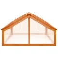 Holz Gewächshaus Braun 114x80x50 cm Tannenholz mit Klappdeckel für Pflanzenhaus, Gemüseanbau, Tomatenhaus, Frühbeet, wetterfest und winterfest für Garten, Balkon, Terrasse - Thumbnail 3