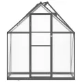 Gewächshaus mit Fundamentrahmen Anthrazit 169x58x195 cm Aluminium Treibhaus mit UV-beständigen Polycarbonatplatten für Pflanzenschutz, Gemüseanbau, Balkon, Terrasse und Outdoor Nutzung - Thumbnail 2