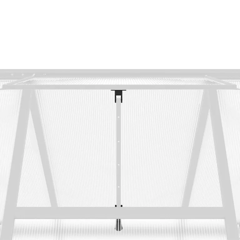 Gewächshaus mit Fundamentrahmen aus Aluminium, 169x169x195 cm, wetterfestes Treibhaus mit UV-beständigen Polycarbonatplatten, Pflanzenschutz für Garten, Balkon, Terrasse, Gemüseanbau – Bild 7
