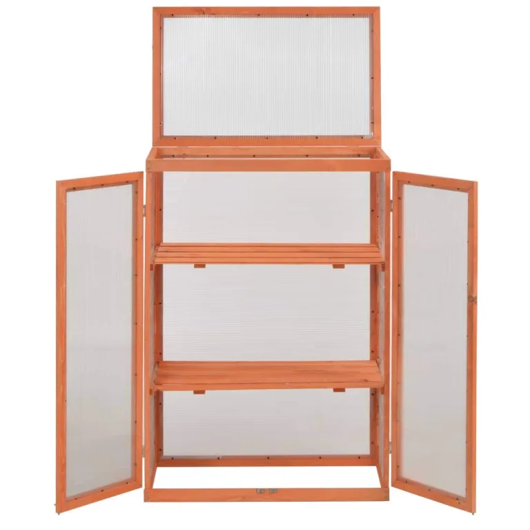 Gewächshaus-Schrank Holz 75 x 47 x 109 cm – Bild 4